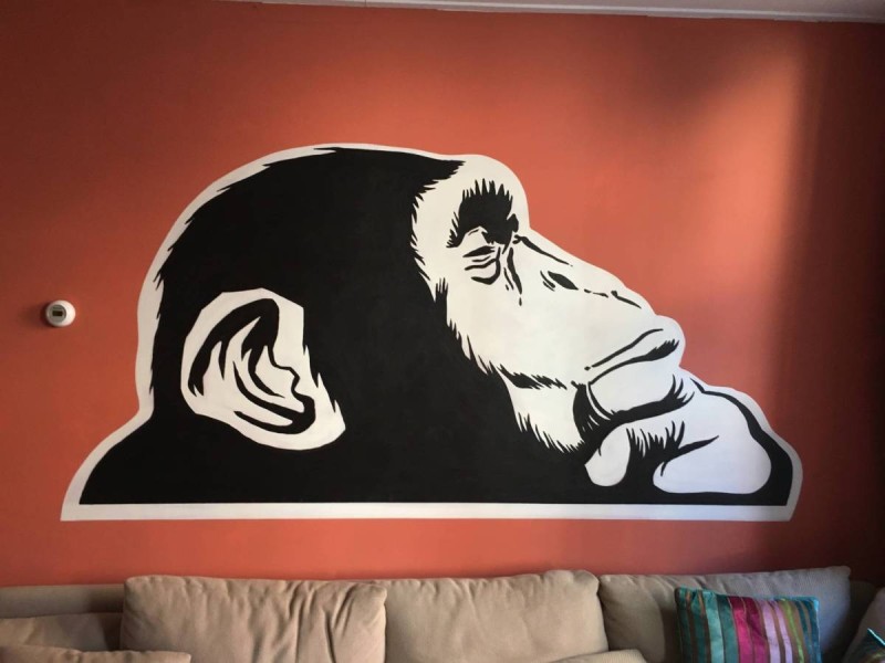 my first air bnb experience living room wall art