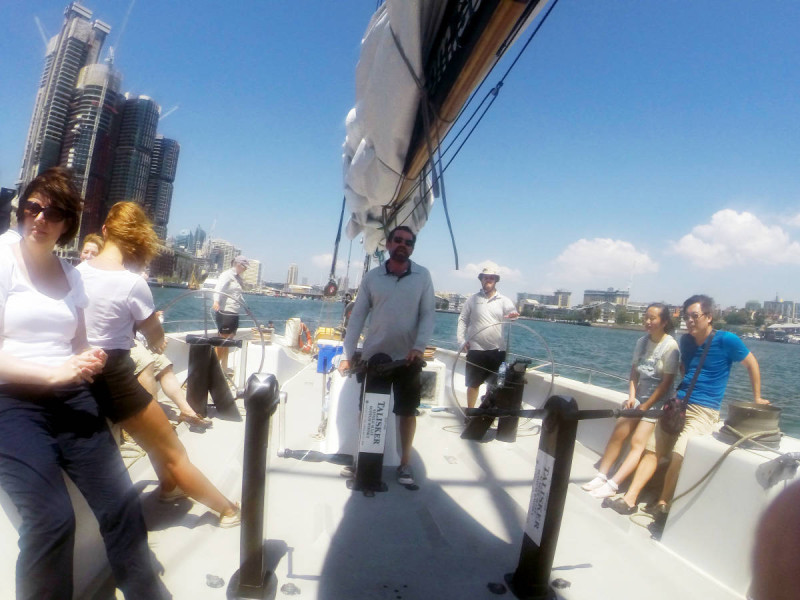 sailing sydney harbour americas cup crew